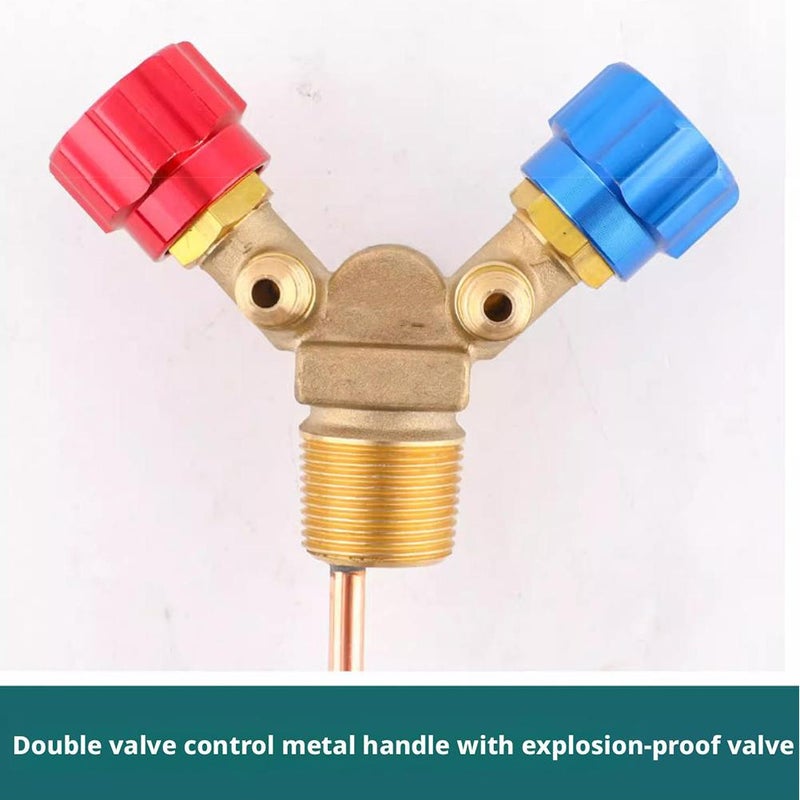 Refrigerant Recovery Special Valve, High and Low Pressure Horn Valve Explosion-Proof Switch, 30CM Length Copper Tube - Image 5